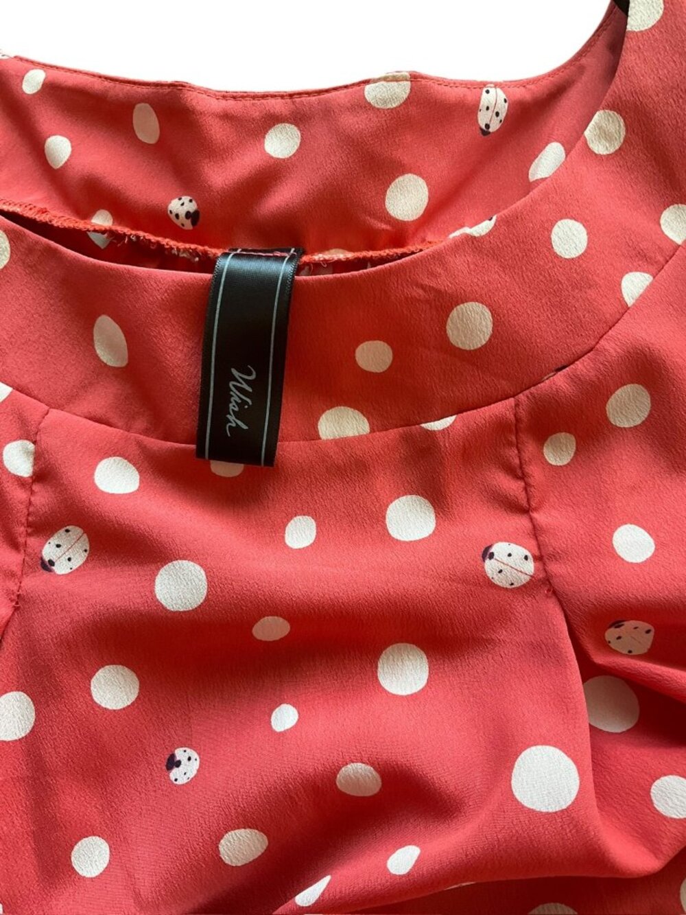 Wish Short Polka Dot Dress With A Tie Waist - Picture 5 of 7